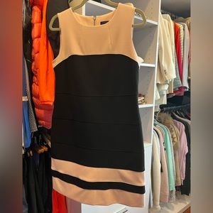 Dress black and pink